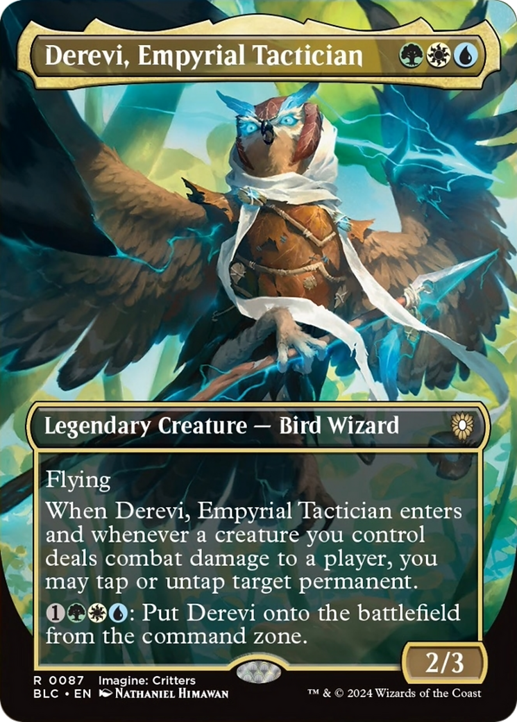 Derevi, Empyrial Tactician (Borderless) [Bloomburrow Commander] | Total Play