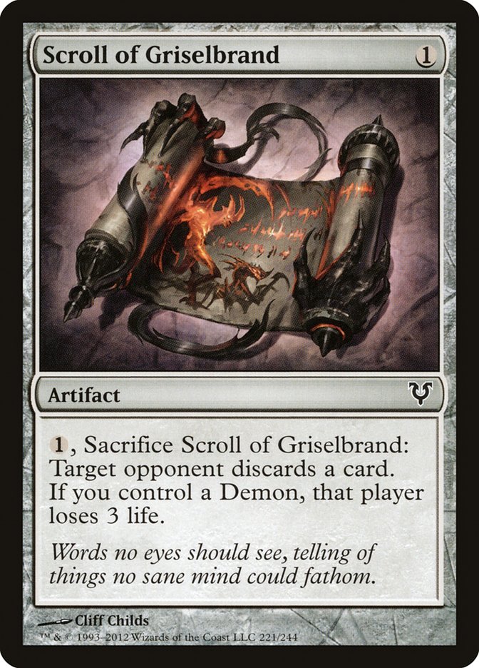 Scroll of Griselbrand [Avacyn Restored] | Total Play