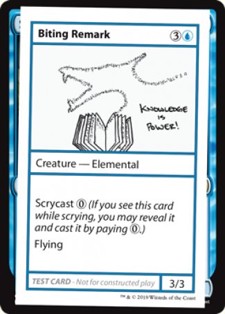 Biting Remark (2021 Edition) [Mystery Booster Playtest Cards] | Total Play