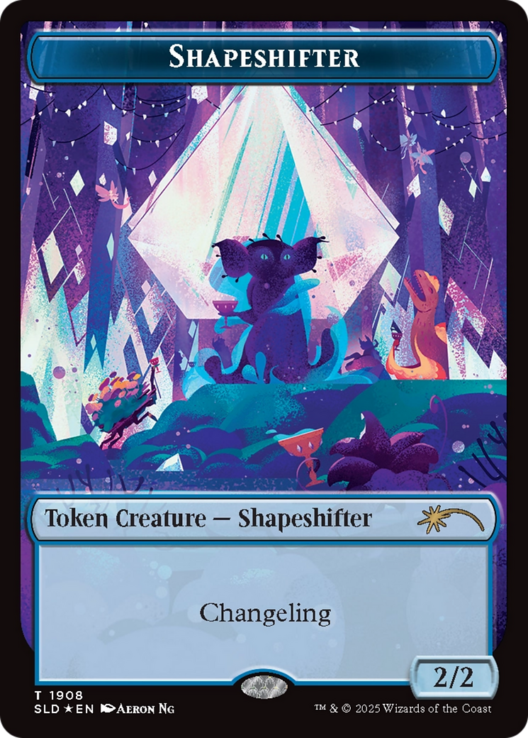 Shapeshifter Token (1908) (Double Rainbow Foil) [Secret Lair Drop Series] | Total Play