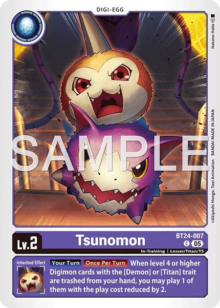 Tsunomon [BT24-007] [Time Stranger] | Total Play