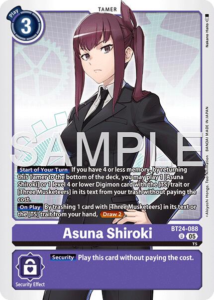 Asuna Shiroki [BT24-088] [Time Stranger] | Total Play