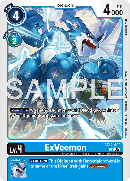 ExVeemon [BT12-022] [Advanced Booster Digimon Generation] | Total Play