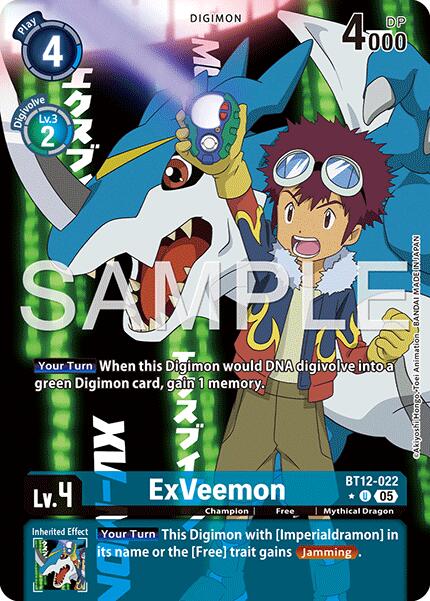 ExVeemon [BT12-022] (Alternate Art) [Advanced Booster Digimon Generation] | Total Play