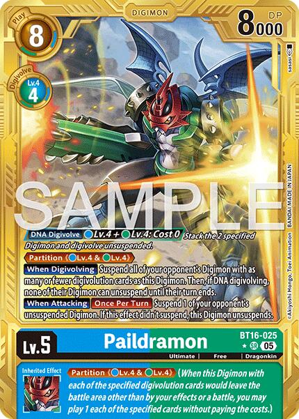 Paildramon [BT16-025] (Alternate Art) [Advanced Booster Digimon Generation] | Total Play