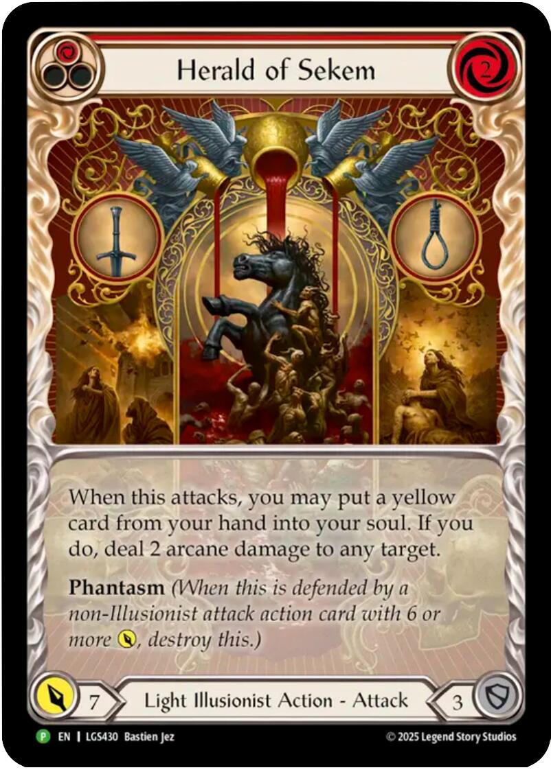Herald of Sekem [LGS430] (Promo)  Rainbow Foil | Total Play