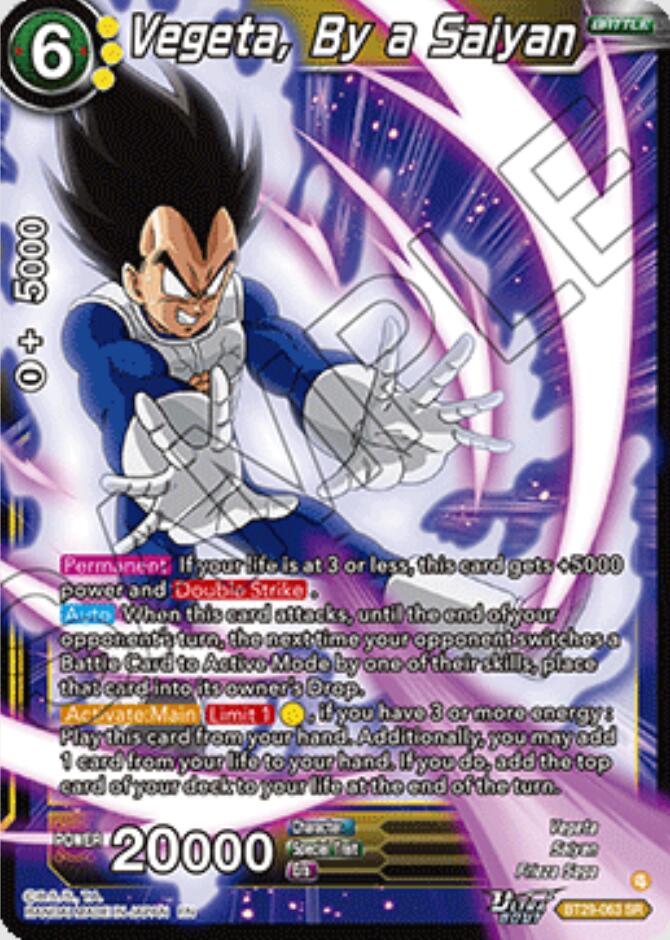 Vegeta, By a Saiyan (BT29-063) [Fearsome Rivals] | Total Play