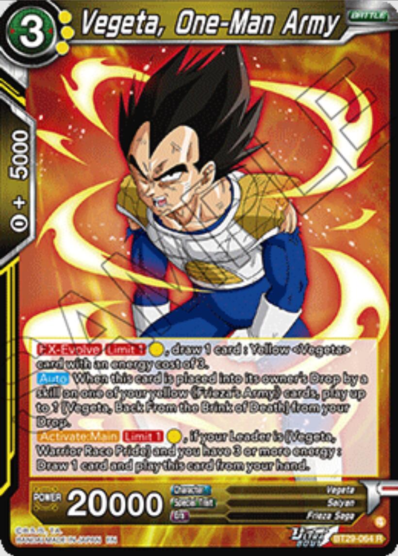 Vegeta, One-Man Army (BT29-064) [Fearsome Rivals] | Total Play
