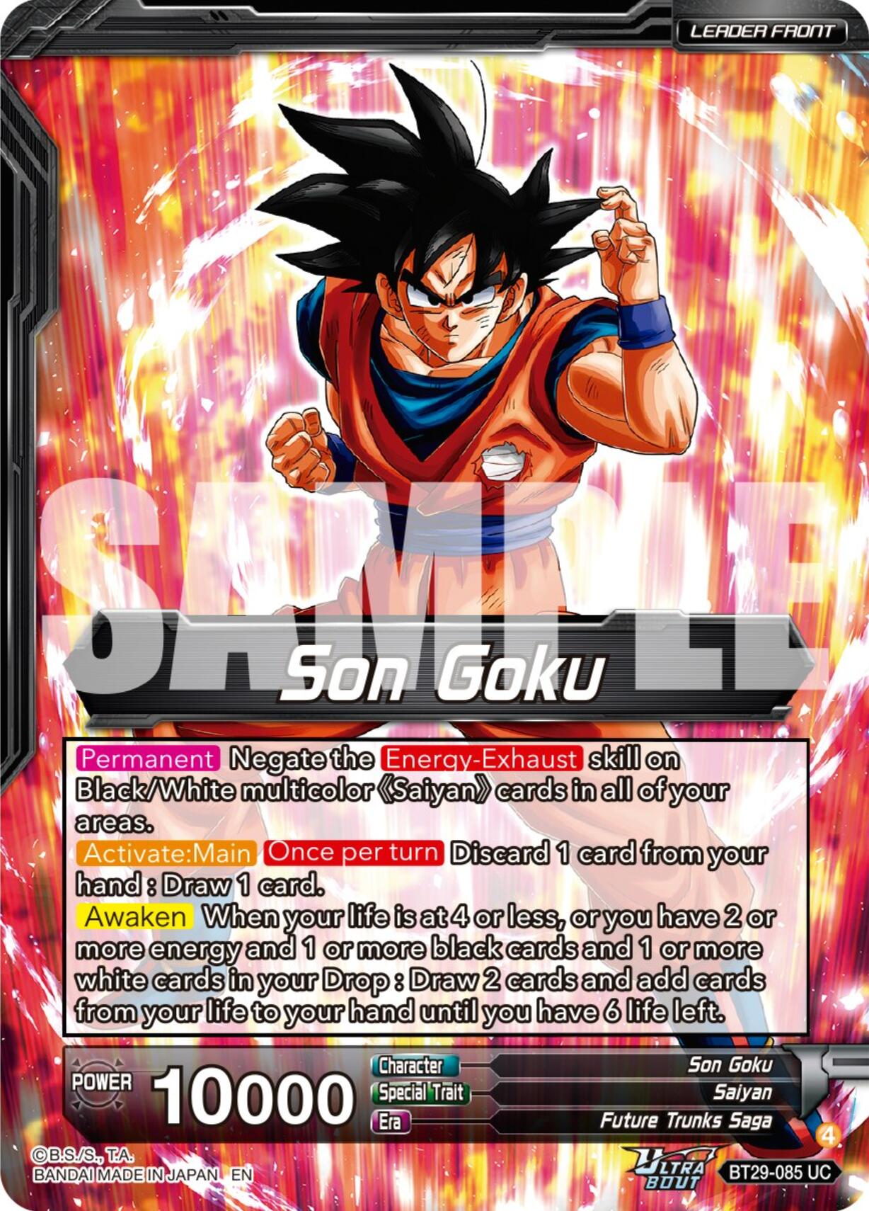 Son Goku // SSB Kaio-Ken Son Goku, Striking a God (SLR) (BT29-085) [Fearsome Rivals] | Total Play