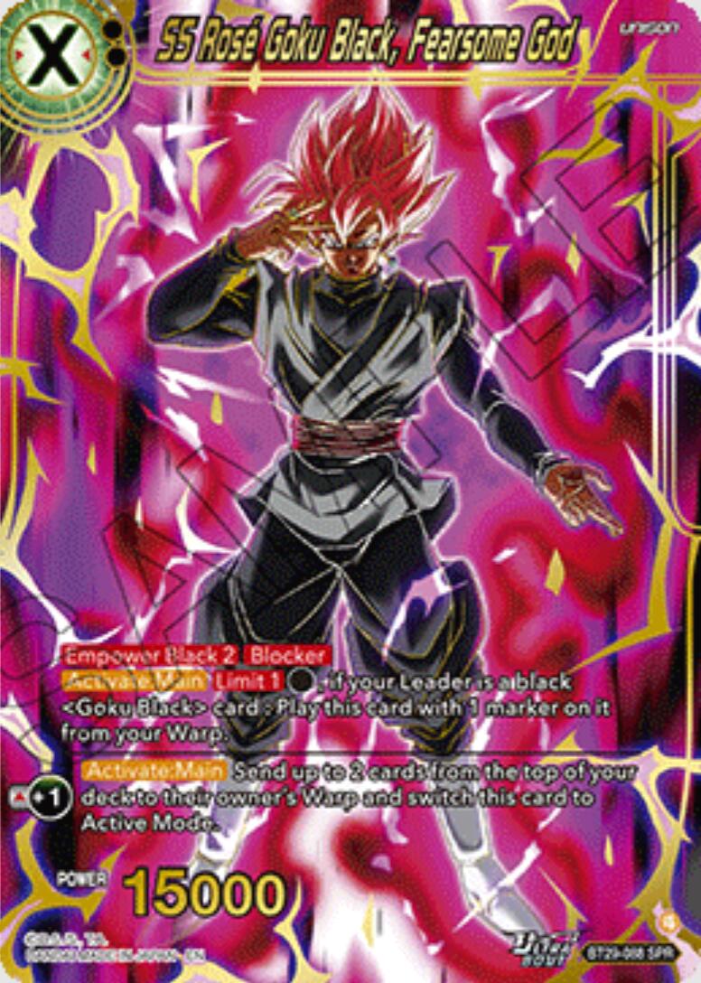 SS Rose Goku Black, Fearsome God (SPR) (BT29-088) [Fearsome Rivals] | Total Play