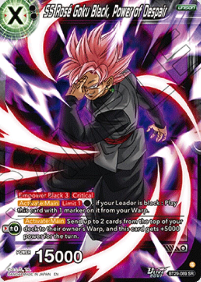 SS Rose Goku Black, Power of Despair (BT29-089) [Fearsome Rivals] | Total Play