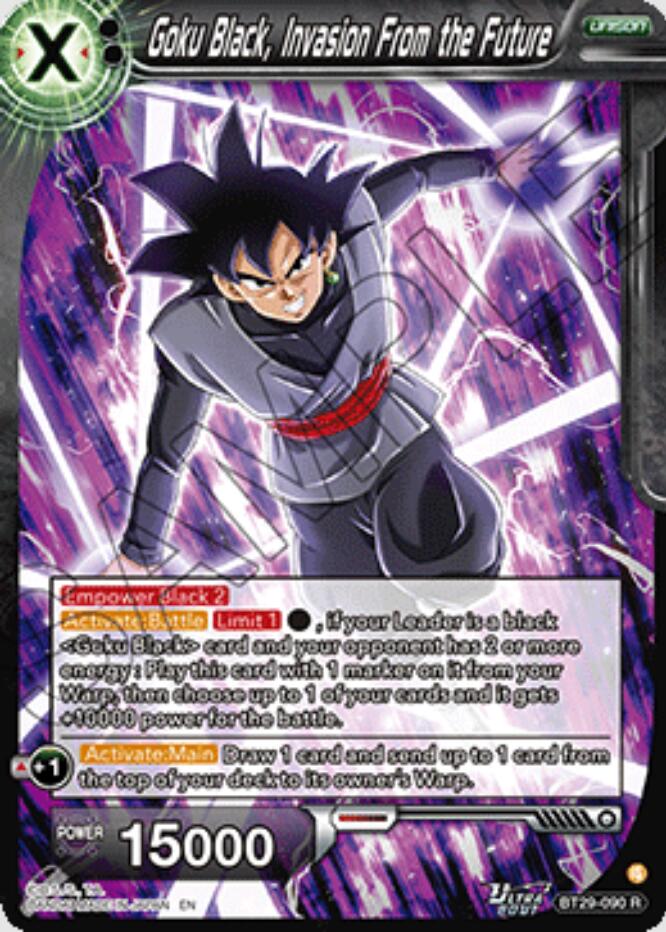 Goku Black, Invasion From the Future (BT29-090) [Fearsome Rivals] | Total Play