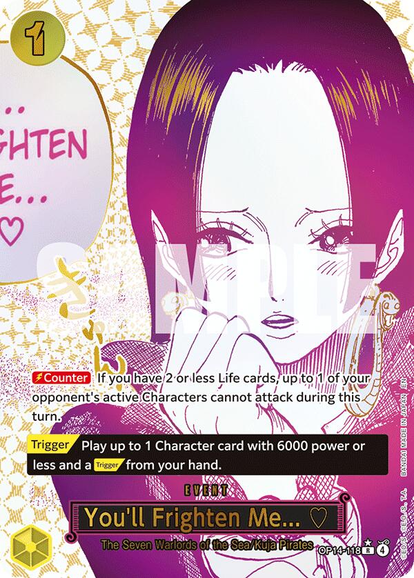 You'll Frighten Me... (Alternate Art) [The Azure Sea's Seven] | Total Play