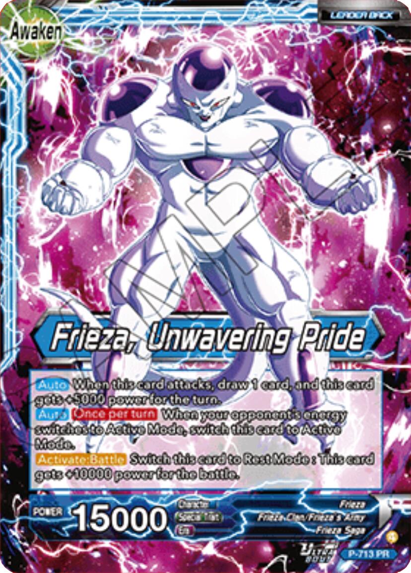 Frieza // Frieza, Unwavering Pride (P-713) [Promotion Cards] | Total Play