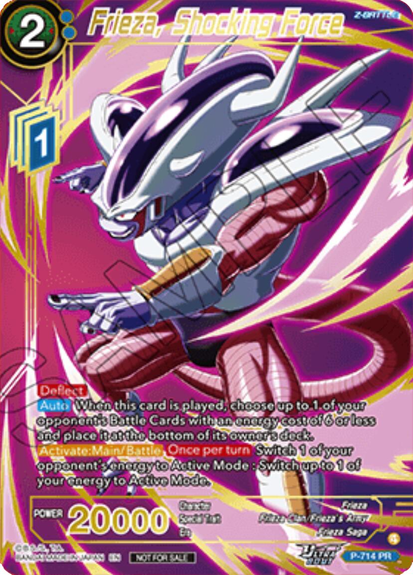 Frieza, Shocking Force (Gold Stamped) (P-714) [Promotion Cards] | Total Play