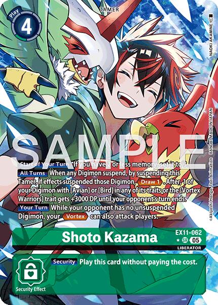 Shoto Kazama [EX11-062] (Alternate Art) [Dawn of Liberator] | Total Play