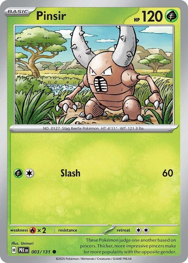 Pinsir (003/131) [Scarlet & Violet: Prismatic Evolutions] | Total Play