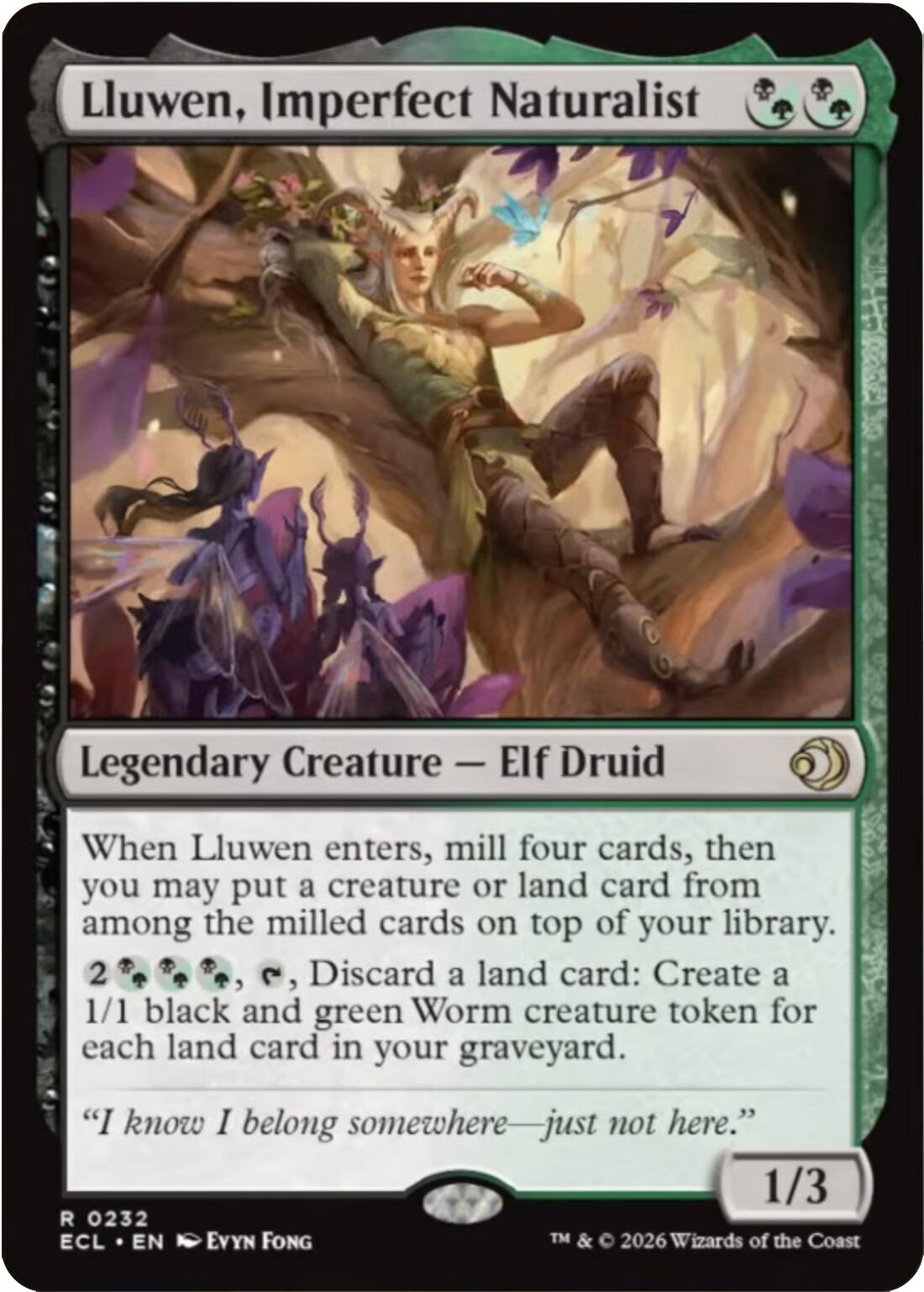 Lluwen, Imperfect Naturalist [Lorwyn Eclipsed] | Total Play