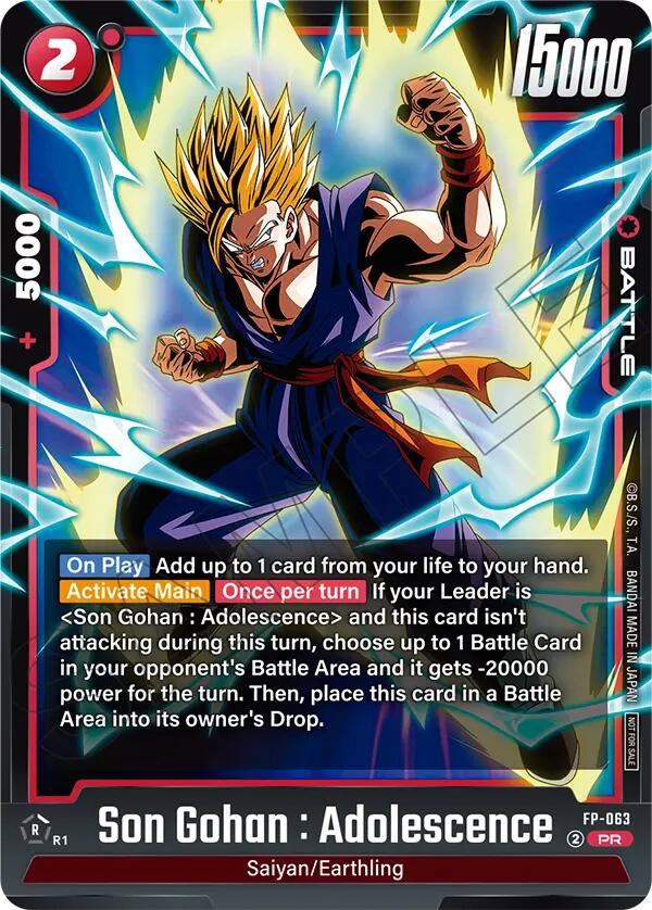 Son Gohan : Adolescence (Tournament Pack 09) [Fusion World Tournament Cards] | Total Play