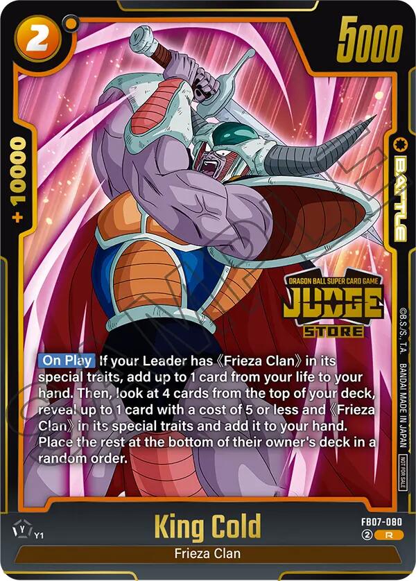 King Cold (Judge Pack (Store Judge) 05) [Fusion World Tournament Cards] | Total Play