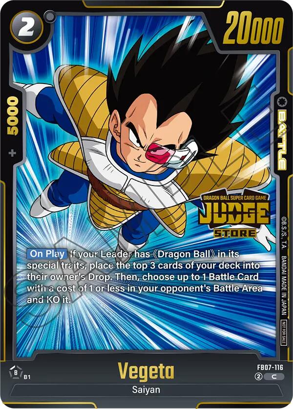Vegeta (Judge Pack (Store Judge) 05) [Fusion World Tournament Cards] | Total Play