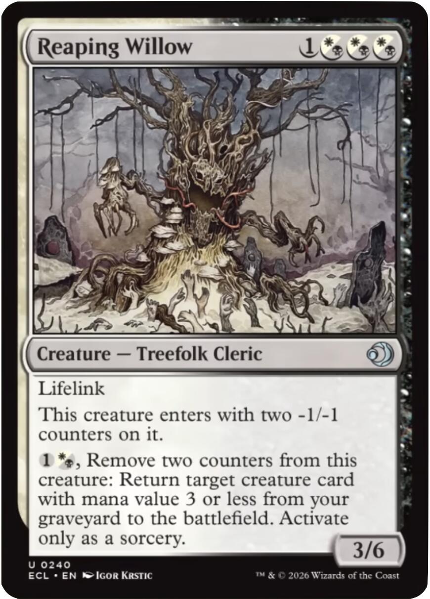 Reaping Willow [Lorwyn Eclipsed] | Total Play