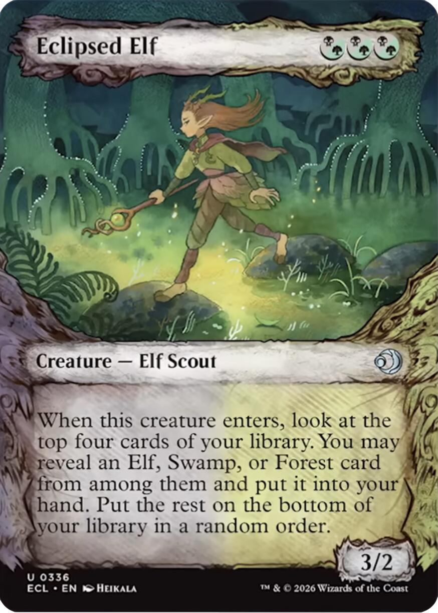 Eclipsed Elf (Showcase) [Lorwyn Eclipsed] | Total Play