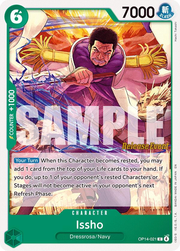 Issho (OP14-021) [The Azure Sea's Seven Release Event Cards] | Total Play