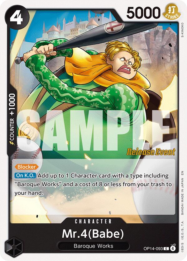 Mr.4(Babe) [The Azure Sea's Seven Release Event Cards] | Total Play