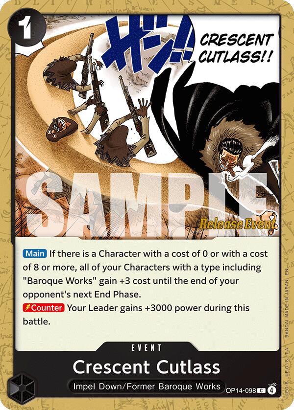 Crescent Cutlass [The Azure Sea's Seven Release Event Cards] | Total Play