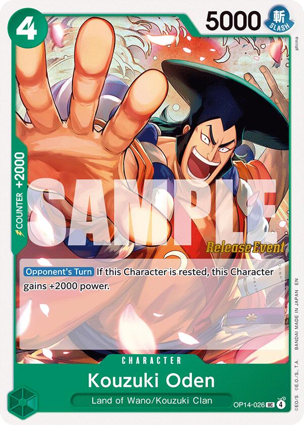 Kouzuki Oden [The Azure Sea's Seven Release Event Cards] | Total Play