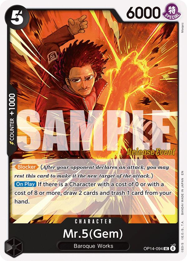 Mr.5(Gem) [The Azure Sea's Seven Release Event Cards] | Total Play