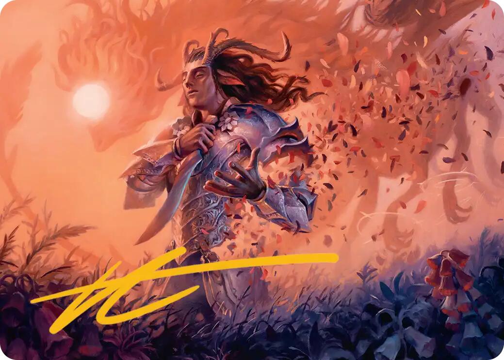 Rhys, the Evermore Art Card (Gold-Stamped Signature) [Lorwyn Eclipsed Art Series] | Total Play