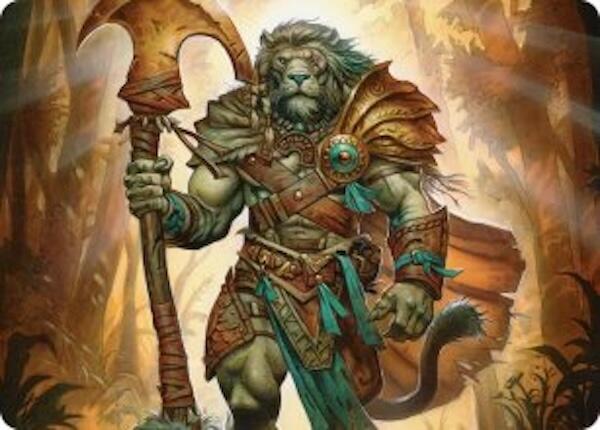 Ajani, Outland Chaperone Art Card [Lorwyn Eclipsed Art Series] | Total Play
