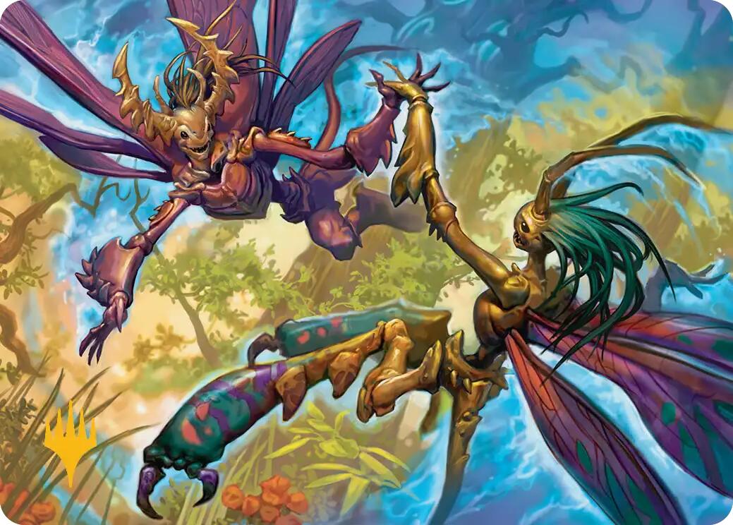 Illusion Spinners Art Card (Gold-Stamped Planeswalker Symbol) [Lorwyn Eclipsed Art Series] | Total Play