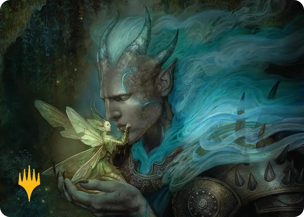 Run Away Together Art Card (Gold-Stamped Planeswalker Symbol) [Lorwyn Eclipsed Art Series] | Total Play