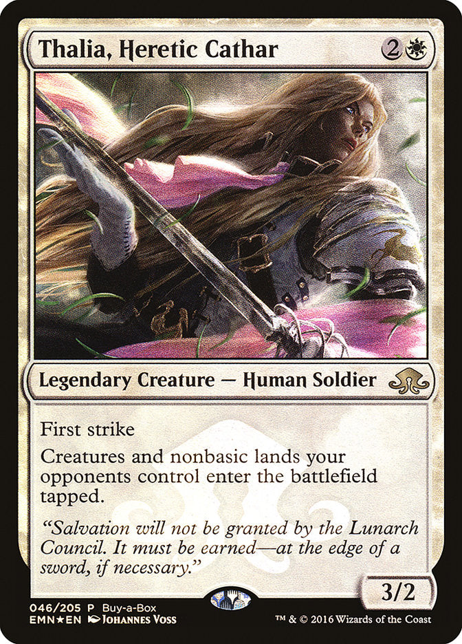 Thalia, Heretic Cathar (Buy-A-Box) [Eldritch Moon Promos] | Total Play