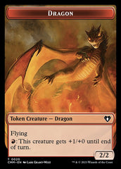 Soldier // Dragon (0020) Double-Sided Token [Commander Masters Tokens] | Total Play