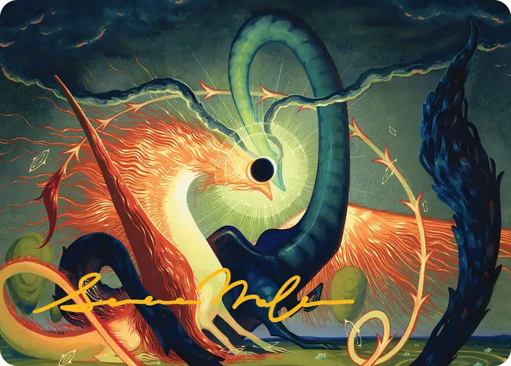 Celestial Reunion Art Card (42/54) (Gold-Stamped Signature) [Lorwyn Eclipsed Art Series] | Total Play