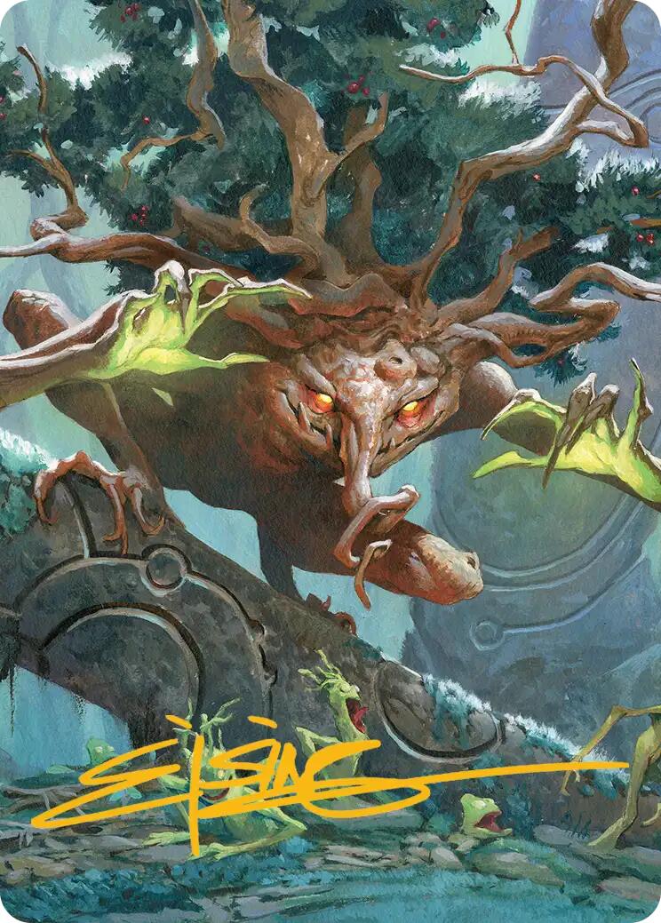 Ferrafor, Young Yew Art Card (Gold-Stamped Signature) [Lorwyn Eclipsed Art Series] | Total Play