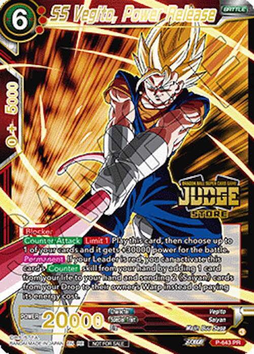 SS Vegito, Power Release (Judge Pack Vol.18) (Store) (P-643) [Judge Promotion Cards] | Total Play