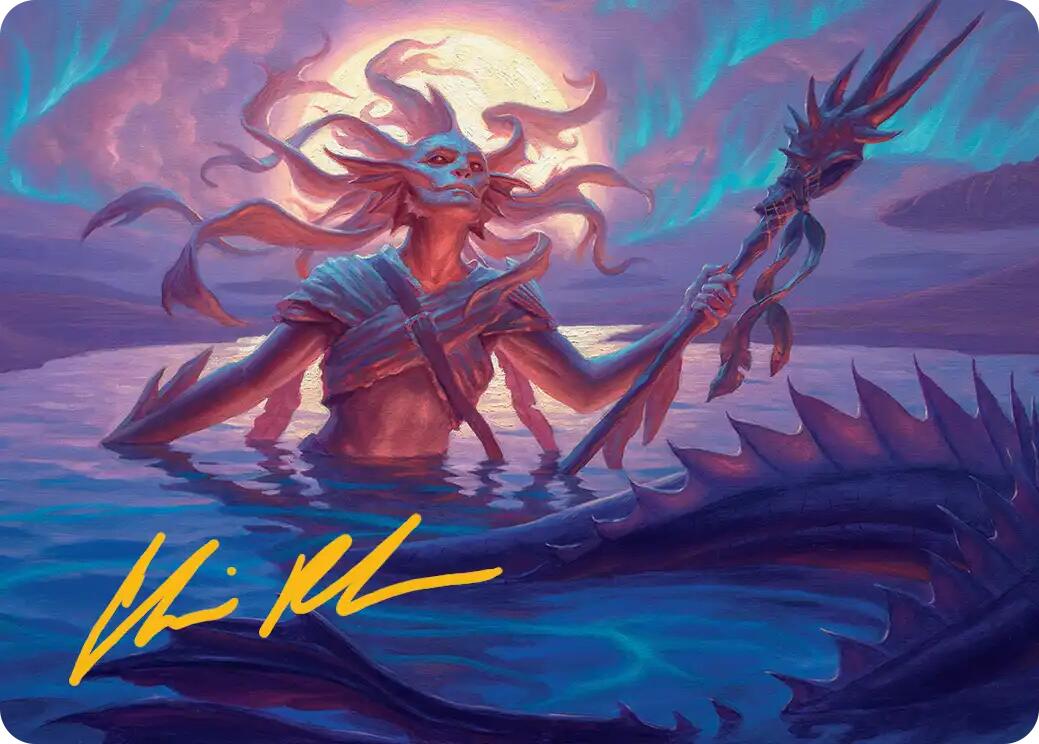 Eclipsed Merrow Art Card (Gold-Stamped Signature) [Lorwyn Eclipsed Art Series] | Total Play