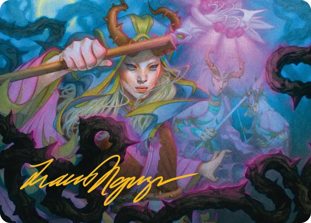Stoic Grove-Guide Art Card (Gold-Stamped Signature) [Lorwyn Eclipsed Art Series] | Total Play