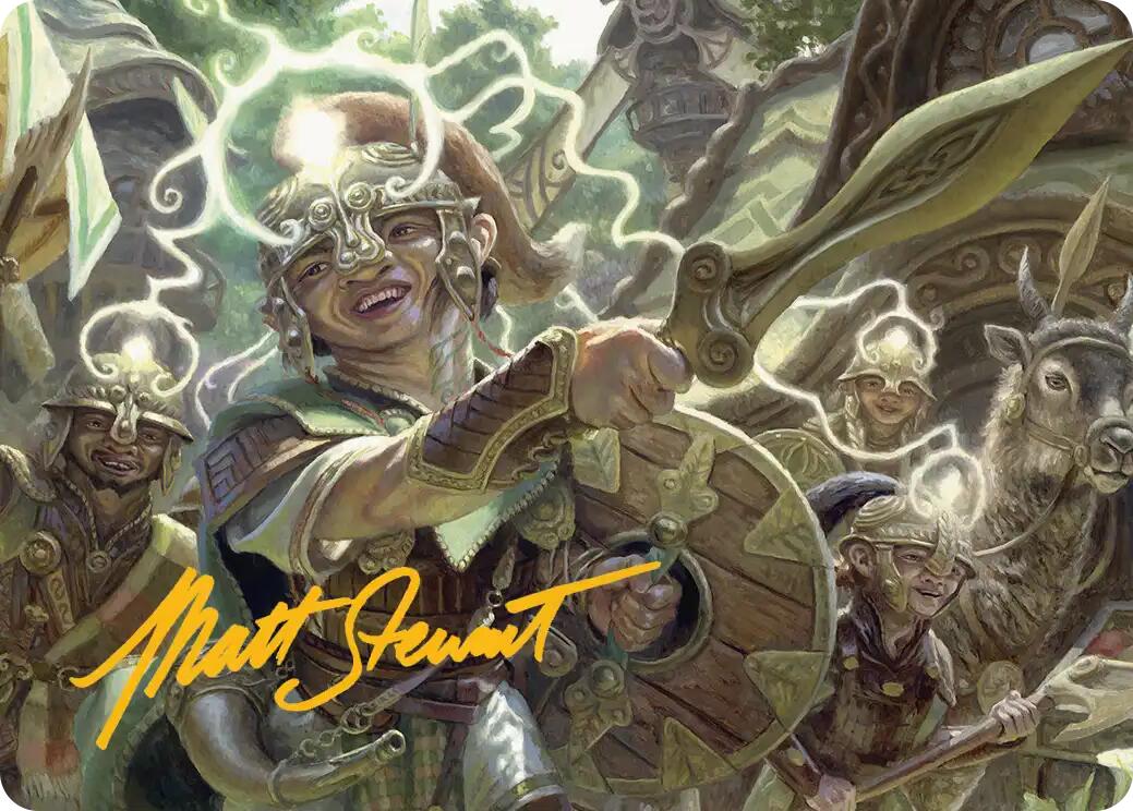 Thoughtweft Lieutenant Art Card (Gold-Stamped Signature) [Lorwyn Eclipsed Art Series] | Total Play
