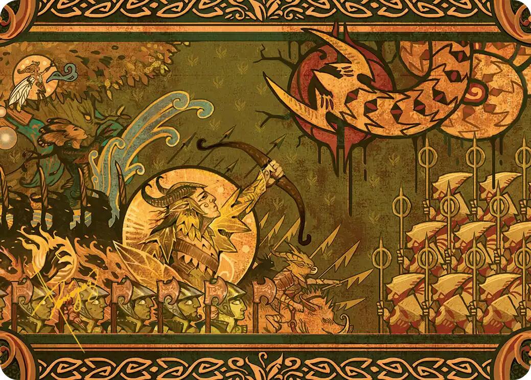 Chronicle of Victory Art Card (Gold-Stamped Signature) [Lorwyn Eclipsed Art Series] | Total Play