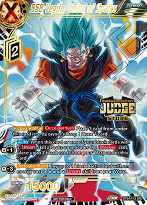 SSB Vegito, Union of Sparks (Judge Pack Vol.18) (Store) (BT24-113) [Judge Promotion Cards] | Total Play