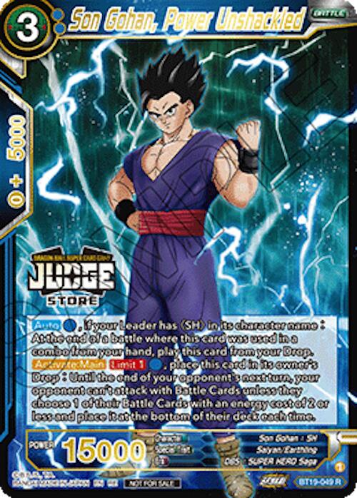 Son Gohan, Power Unshackled (Judge Pack Vol.18) (Store) (BT19-049) [Judge Promotion Cards] | Total Play