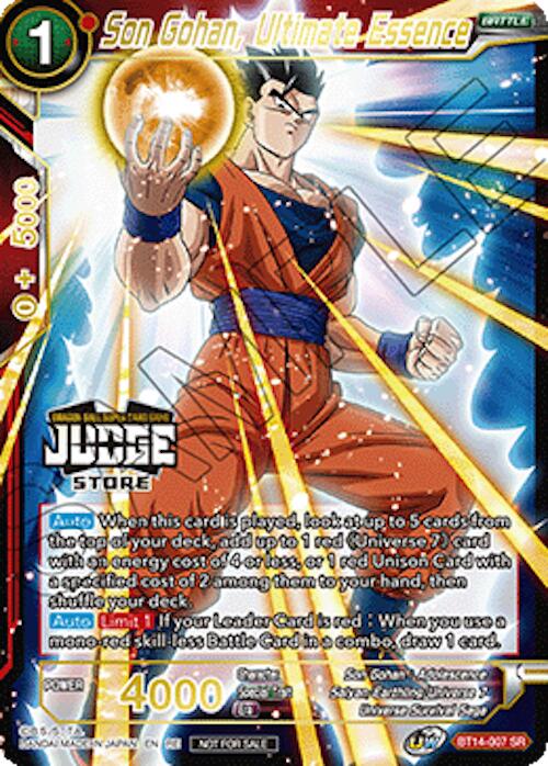 Son Gohan, Ultimate Essence (Judge Pack Vol.18) (Store) (BT14-007) [Judge Promotion Cards] | Total Play
