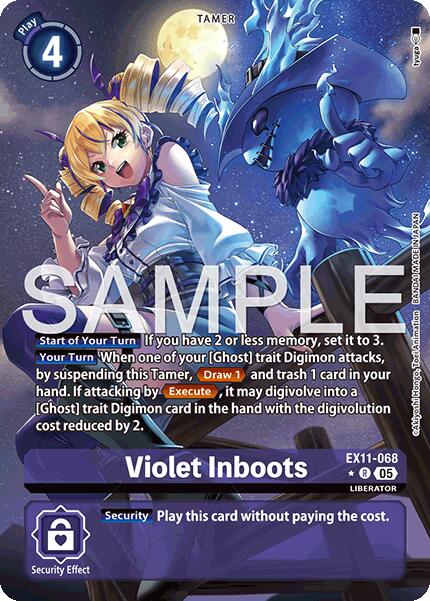 Violet Inboots [EX11-068] (Alternate Art) [Dawn of Liberator] | Total Play