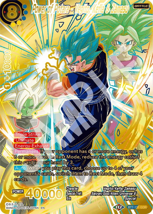 Power of Potara - Vegito, Kefla & Zamasu (GDR) (BT7-131) [Fearsome Rivals] | Total Play
